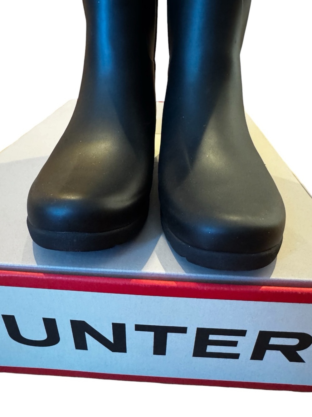 Hunter Original Black Backstrap Tall Rain Boots Buckle Waterproof Wellies - Picture 6 of 10